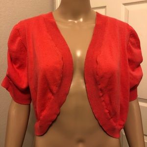 NWOT lane Bryant coral shrug 18/20